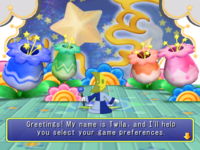 Option Mode in Mario Party 6