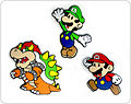 Mario, Luigi and Bowser foam walls