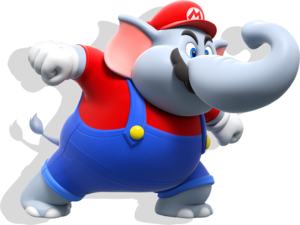 Artwork of Elephant Mario from Super Mario Bros. Wonder