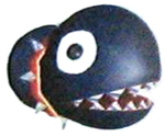 Artwork of the Chain Chomplet enemy in Super Mario Sunshine.