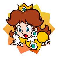 Sticker Daisy (sad) - Mario Party Superstars.png