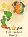 "Full-bodied flavor!" discovery from Casterway Habitat in Yoshi and the Mysterious Book