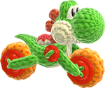 Moto Yoshi from Yoshi's Woolly World.