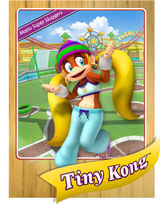 Level 1 Tiny Kong card from the Mario Super Sluggers card game