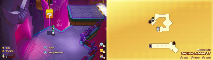 Block 21 in Fortress Zokket from Mario & Luigi: Brothership