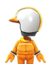 The Orange Mii Racing Suit from Mario Kart Tour