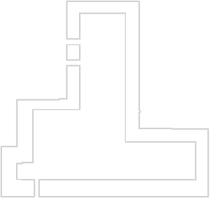 Map of RMX Bowser's Castle 1 from Mario Kart Tour