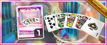 The Royal Flush from the Spotlight Shop in the 2023 Anniversary Tour in Mario Kart Tour
