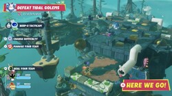 An example of the The Warrior and the Beast battle in Mario + Rabbids Sparks of Hope