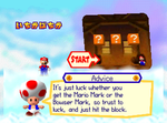 Unused "All or Nothing" minigame in Mario Party