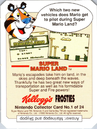 One of the Nintendo Collector Cards.