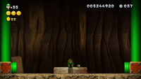 Luigi sighting in The Walls Have Eyes from New Super Luigi U
