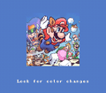 Color-shifting test, with Super Mario Bros. 3 art (NTF 2.5 Test Cartridge)