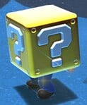 Mario wearing a Coin Box in the Bowser's Fury campaign of Super Mario 3D World + Bowser's Fury