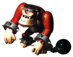 Artwork of a Chained Kong, visually identical to a Guerilla, from Super Mario RPG: Legend of the Seven Stars