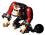 Super Mario RPG: Legend of the Seven Stars Guerrilla/Chained Kong promotional artwork.