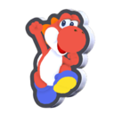Posing Red Yoshi Standee from Super Mario Bros. Wonder