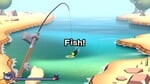 The fishing microgame from WarioWare: Move It!