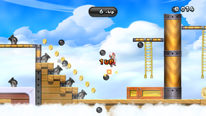 Airship 1-Up Rally in New Super Mario Bros. U