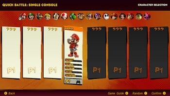 The character select screen for Mario Strikers: Battle League, containing all post-launch characters.