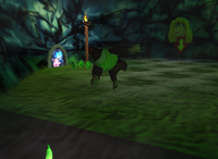 A set of green Banana Coins in Creepy Castle.