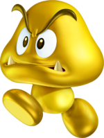 Gold Goomba artwork from New Super Mario Bros. 2