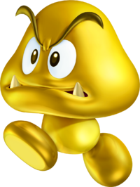 Gold Goomba Artwork - New Super Mario Bros. 2.png