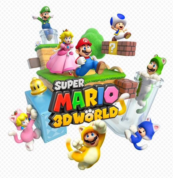 File:Group Illustration - Super Mario 3D World.png