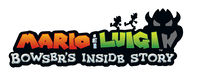 A pre-release logo for Mario & Luigi: Bowser's Inside Story