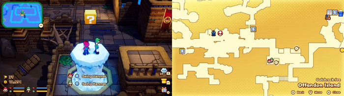 Block 16 in Offandon Island from Mario & Luigi: Brothership