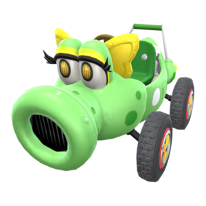 The Green Turbo Birdo from Mario Kart Tour
