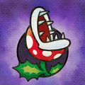 A painting of a Piranha Plant