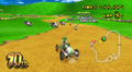 A herd of Moo Moos from Moo Moo Meadows in Mario Kart Wii