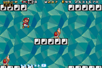 The level Magical Note Blocks from Super Mario Advance 4.