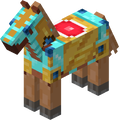 Chestnut Horse (Super Mario Mash-up, diamond armor)
