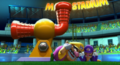 Wario and Waluigi ducking under the cannon.