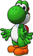 Sprite of Green Yoshi's team image, from Puzzle & Dragons: Super Mario Bros. Edition.