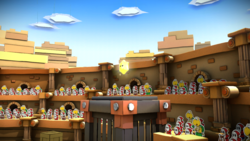The first sighting of the Yellow Big Paint Star in Paper Mario: Color Splash