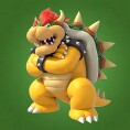 Image shown with the "Bowser" option in an opinion poll on characters from the Super Mario franchise