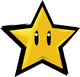 Star item sticker for the Mario Strikers: Battle League trophy in the Trophy Creator application