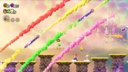 The Wonder Effect in the level Missile Meg Mayhem in Super Mario Bros. Wonder