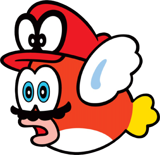 File:SMO Artwork Captured Cheep Cheep.png