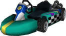 The model for Rosalina's Standard Kart L from Mario Kart Wii