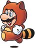 Tanooki Mario in Super Mario Bros. 3.