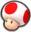 Toad's head icon in Mario Kart 8 Deluxe.