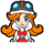 Mona face sprite from WarioWare, Inc.: Mega Party Game$!