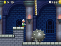 A Giant Spiked Ball in New Super Mario Bros.