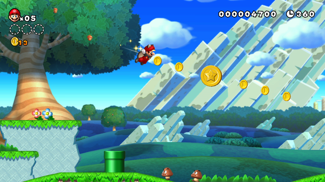 File:NSMBU Flying Squirrel Gameplay.png - Super Mario Wiki, the Mario ...