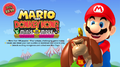 Nintendo-endorsed advertisement, featuring an artwork of Mario and Mini Donkey Kong