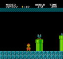 Mario encounters Piranha Plants midway through the level